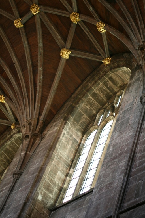 Detail of the roof in the Nave